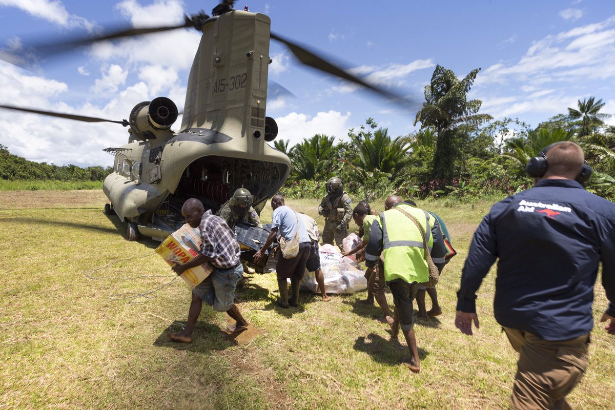 #YourADF is assisting in #PNG & #Qld delivering aid & supplies where they’re needed