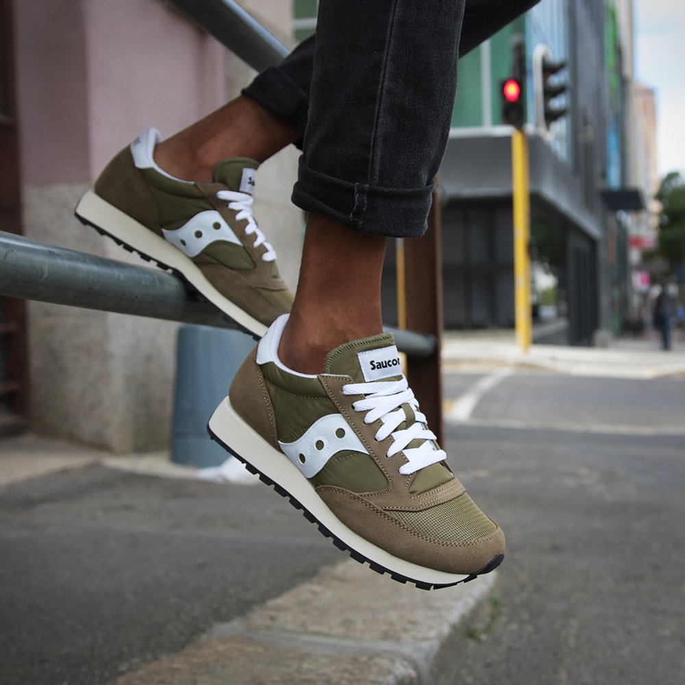 saucony jazz original vintage olive