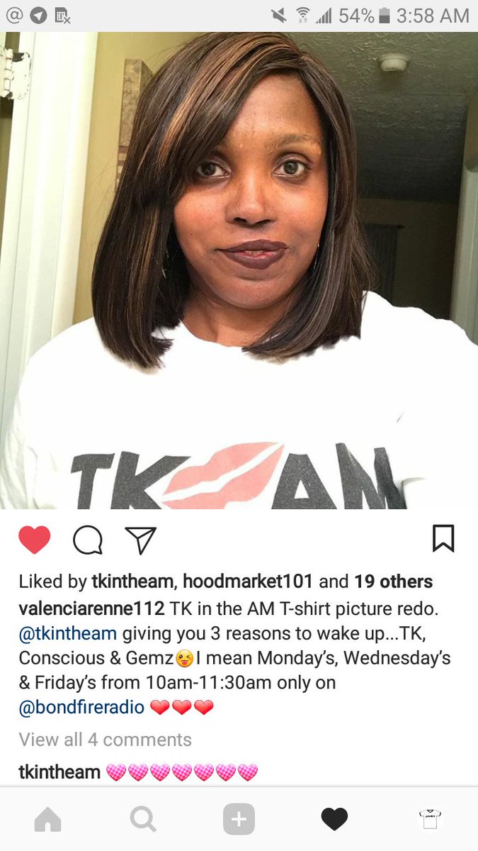 Conscious's tweet photo. I love the support we get from die hard listeners of @TKinTheAM like @cakesbyvalencia When you do independent work quality over quantity. #RealRadioForRealPeople #NoDaysOff https://t.co/J23f0hvLPB