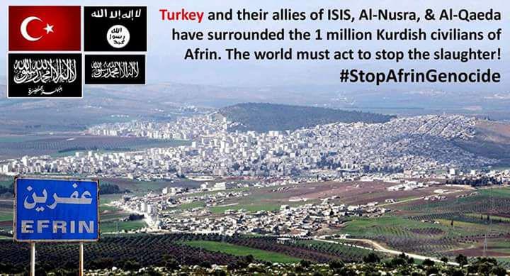 msafir1384's tweet photo. نا بۆ دەستدرێژی رژیمی تورکی فاشیست لە عەفرین
#StopAfrinGenocide
#NoToOccupyAfrin 
#TurkeyIsnotSafeIfAfarinIsOccupied https://t.co/1VbdoIKBQX