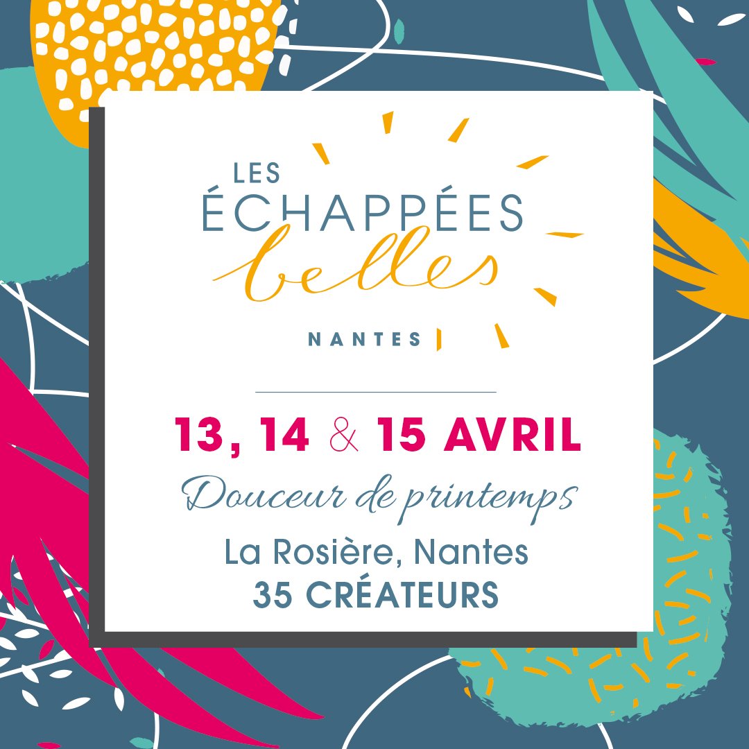 EchappeesBL's tweet photo. Save the date ! Après #Dalí, Une trentaine de tout nouveaux créateurs éthiques et chics à la Rosière le weekend du 15 avril ! #sortie #nantes #createurs https://t.co/gvzhNQ9HgR