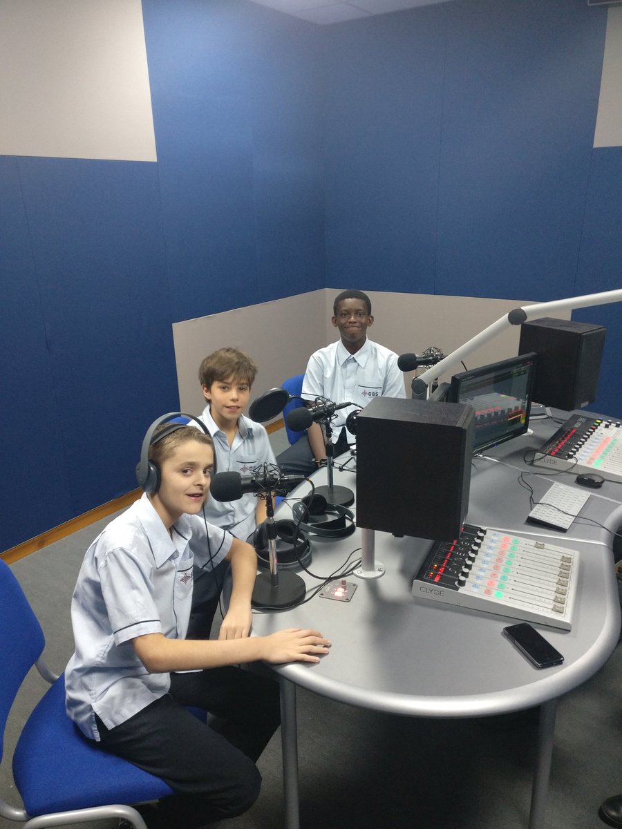 Year 8 students in the recording studio recording the vocals for their e-safety video. @DBSJP_HoTI @DBSJumeirahPark <a href="/Taaleem/">Taaleem</a>