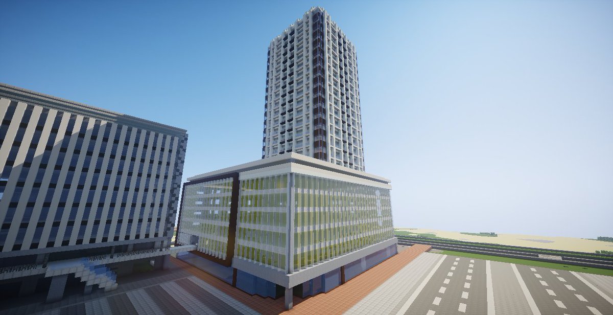 ট ইট র 空浜市 マインクラフト現代建築 新たに高層複合ビル V I P が完成しました 地上22階建てで 下層部は商業施設になっています マインクラフト Minecraft Minecraft建築コミュ マイクラ