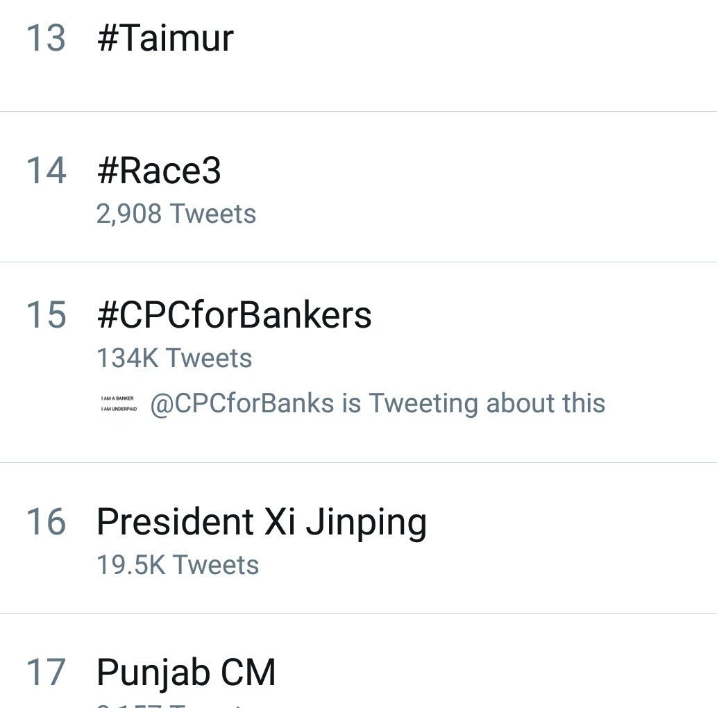 arnavheer2009's tweet photo. #CPCforBankers
we trended with 137k tweets but it didn't last more than a minute ..
why https://t.co/an11NetPcb