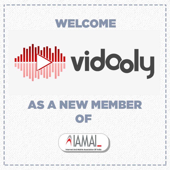 IAMAIForum's tweet photo. #IAMAImembership

Also aboard the IAMAI bandwagon is - @vidoolydotcom! 

Get in touch with us! Don't miss out! #IAMAI #Welcometothefamily #growth #membership

Apply for membership: https://t.co/GYshyJOqjQ

Mail: viveks@iamai.in for more details. https://t.co/HITYBnWzLW