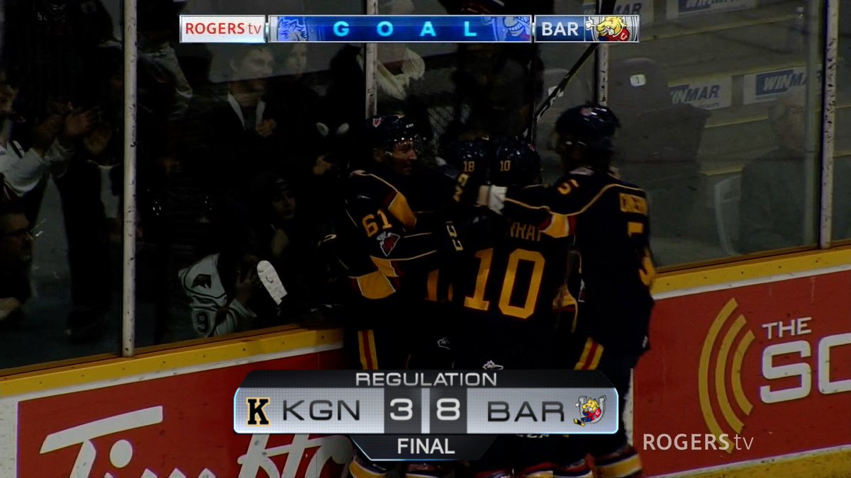 FINAL: <a href="/KingstonFronts/">Kingston Frontenacs</a> (3) - <a href="/OHLBarrieColts/">Barrie Colts</a> (8)
BAR - <a href="/ALuchuk91/">Aaron Luchuk</a> 1G 3A
BAR - @ASvechnikov14 2G 1A
VIDEO: bit.ly/2oHuvxX