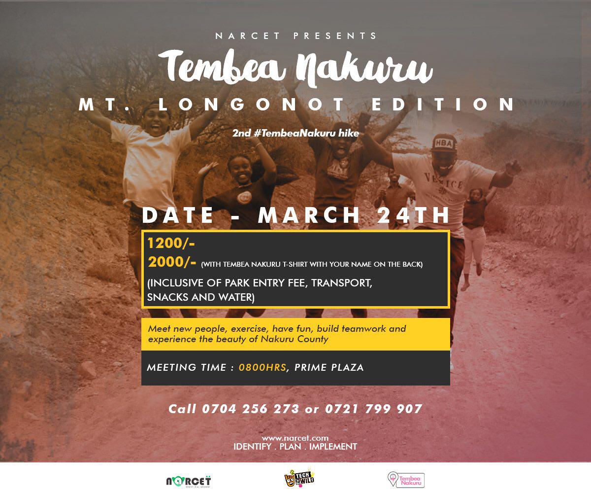 NarcetHub's tweet photo. We are conquering Mt. Longonot on the 24th #TembeaNakuru Mt. Longonot Edition.
View event in the link below and book your space
https://t.co/ZdQez5VcaP https://t.co/JF9V8ciN9p