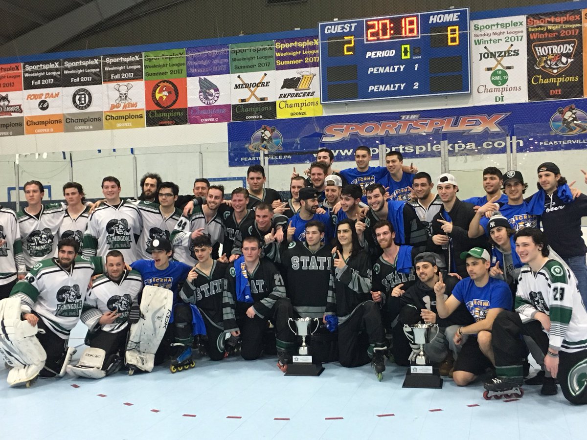 FSCRollerHockey's tweet photo. D1 and D3 Green win back to back @ECRHAHockey championships!!!! #FSCPuck https://t.co/mZqD39niHP