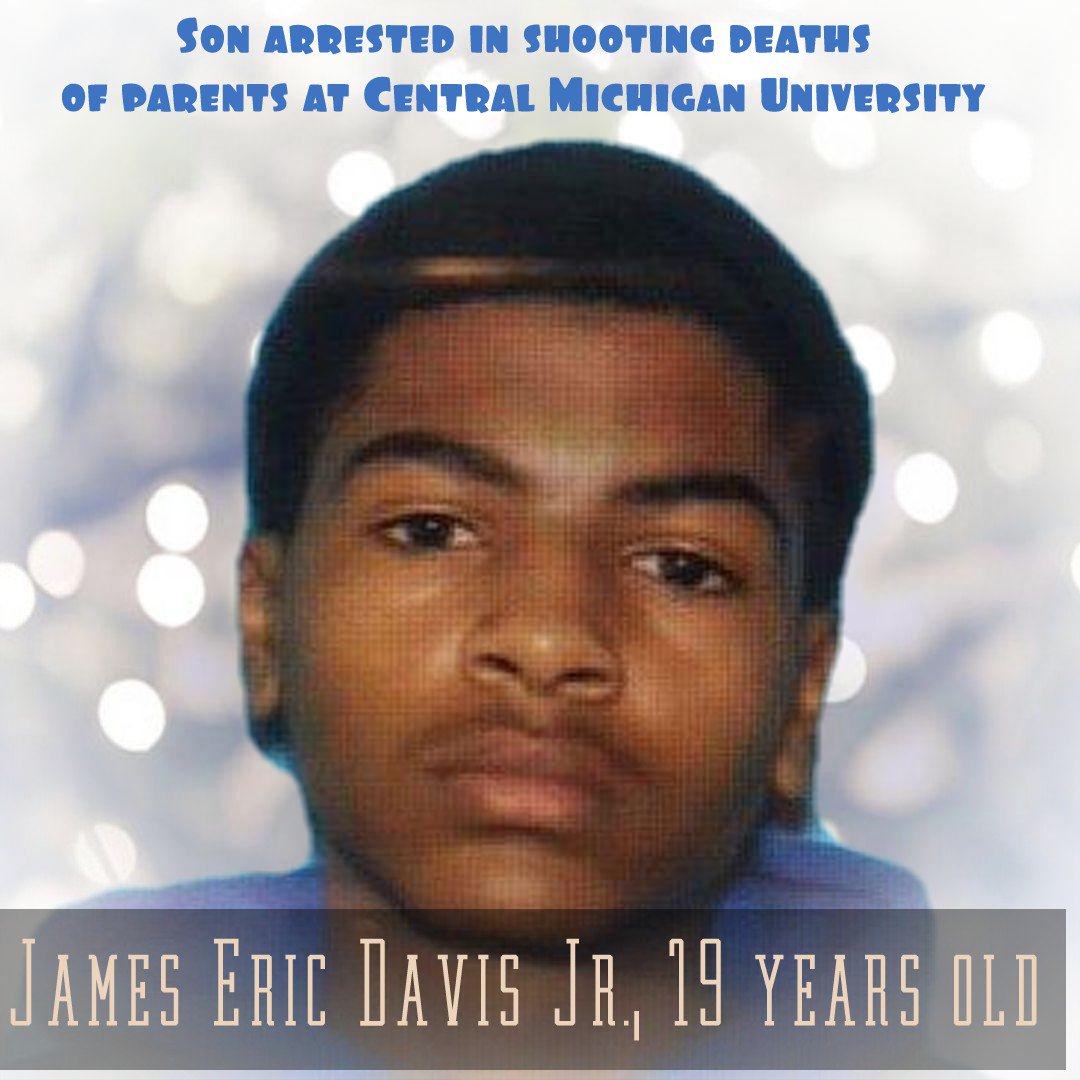 Son #arrested in #shooting deaths of #Parents at #CentralMichigan #Michigan University

amp.cnn.com/cnn/2018/03/02…

#USA #SpringBreak2018
#JamesEricDavisJr #suspect #GunControl #GunControlNow #GunSafetyNow #Hospitality #drugs #victims #Passengers #Bellwood #District #doublevision