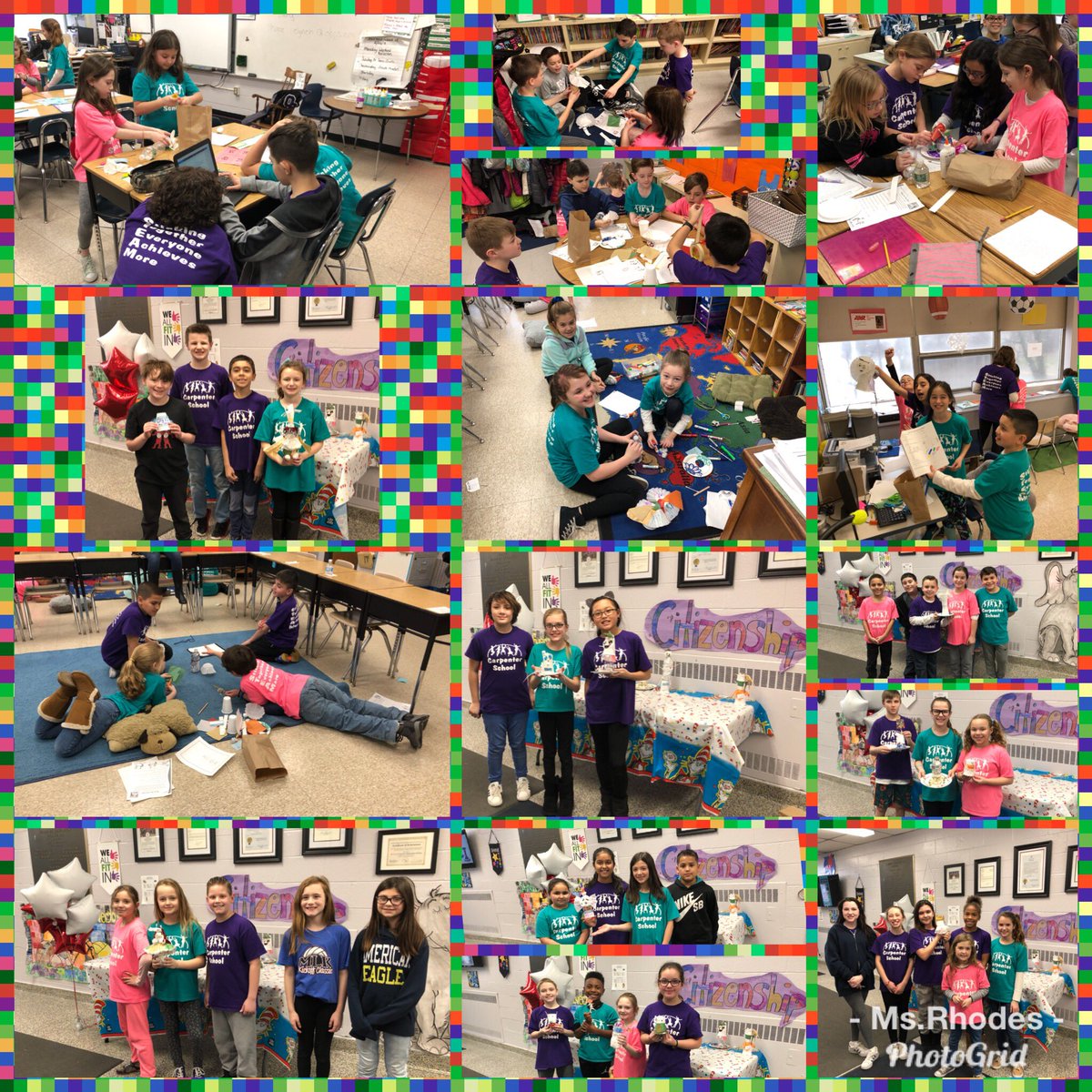 MsRhodes5's tweet photo. @carpenterrocket students in grades 3-5 team up to create a new #DrSeuss character & write about it. Some were brave enough to try their hand at rhyming #seussstyle #STEAM @_KirstenTilton_ @GBrunie16 @OBSupCittadino @OBassistantsup #ReadAcrossAmerica #RTIProud https://t.co/BSSAI8vKFX