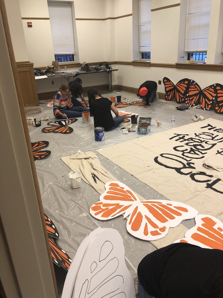 PoderofID's tweet photo. Artivism continued today. Big action planned for Monday. #idahoindc #heretofight #joyousrebellion #unitedwedream https://t.co/WketKGWd64