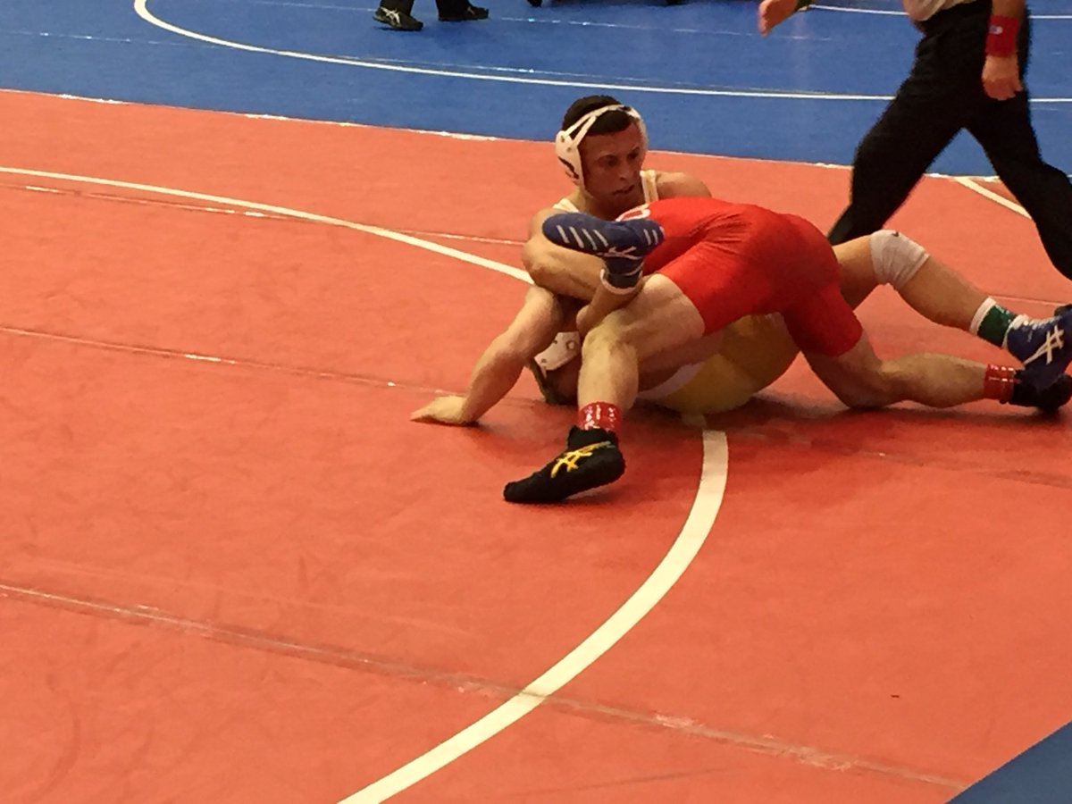 HofstraWREST's tweet photo. WREST: #Hofstra’s Ryan Burkett defeats Cornell’s Will Koll by medical default in sudden victory at 149. #RoarWithPride #EIWA2018 https://t.co/pklyUg863E