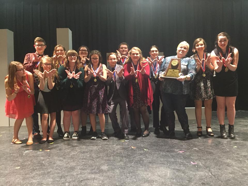khsheadliners's tweet photo. Congrats to our outstanding UIL Contest Cast and Crew for placing FIRST PLACE at the first round of UIL One Act Competition. Thank-you to all of our supporters in the community, we truly could not do it without you all! 
@urkhsprincipal @KennedaleBand @KennedaleNews https://t.co/Lg1FCMXQyC