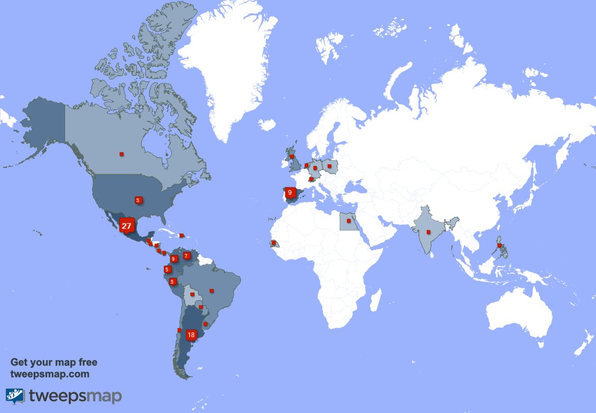 DuvisMolinaB's tweet photo. Mis seguidores viven en México(27%),Argentina(18%),España(9%) y más https://t.co/JYCddcrH7R https://t.co/zEGEoxdv5d