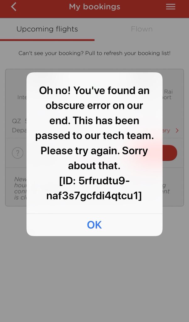 TheStaffTrain's tweet photo. @AirAsiaSupport I tried again, now 23 times! Cannot! https://t.co/deufyzwvdW