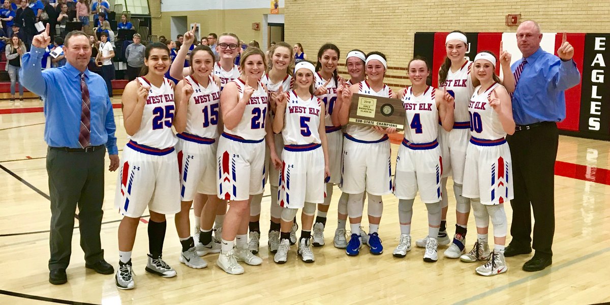 WestElkSchools's tweet photo. Sub-State Champs! Receiving their hardware! Lady Patriots STATE BOUND!!! https://t.co/jhyv4tP0aN