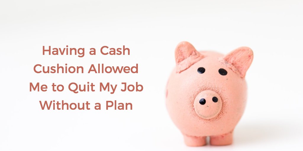 Mo money = mo freedom: chatting about the finances of quitting my job without another lined up over at <a href="/Grow_mag/">Grow</a>! grow.acorns.com/having-a-cash-…