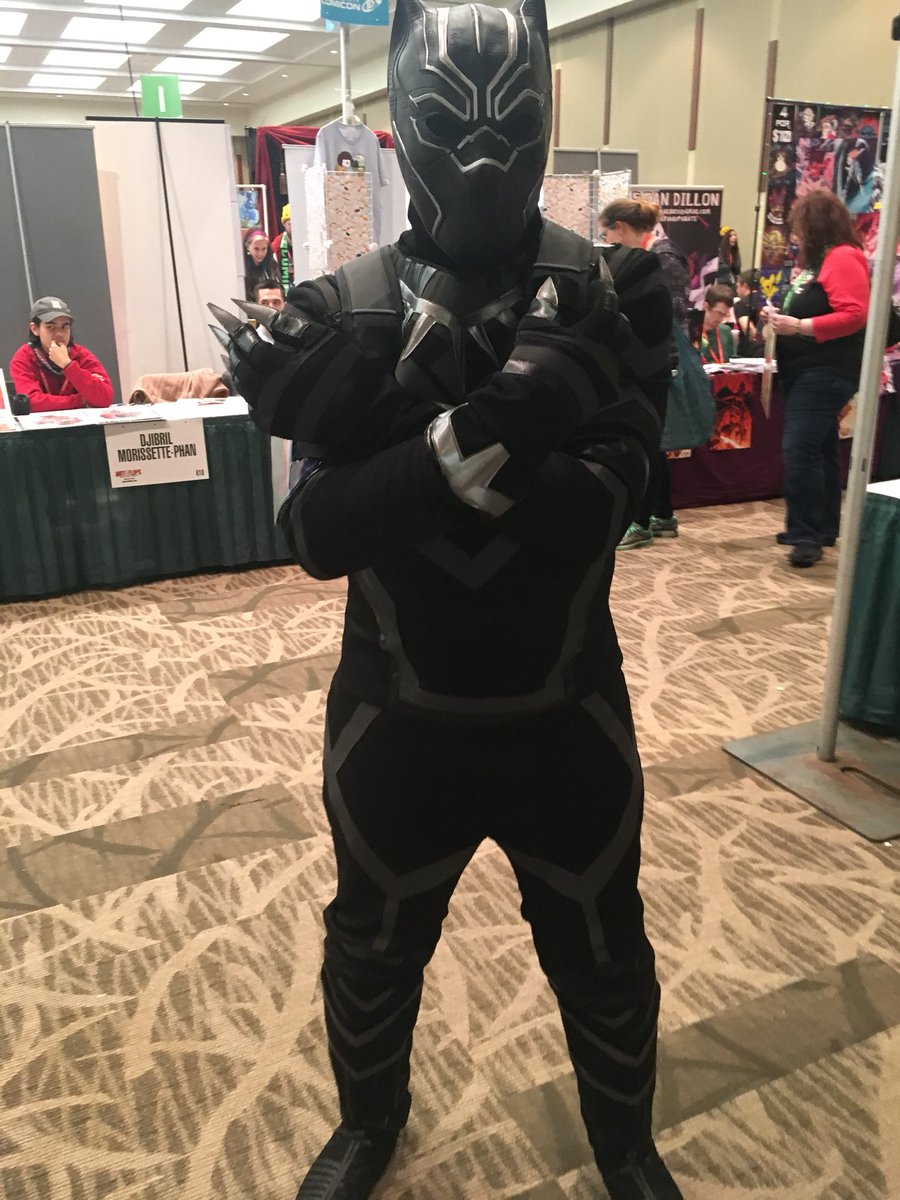ProFan_Cons's tweet photo. #BlackPanther is in the building #ECCC2018 #WakandaForever https://t.co/sUCDGPTS4l