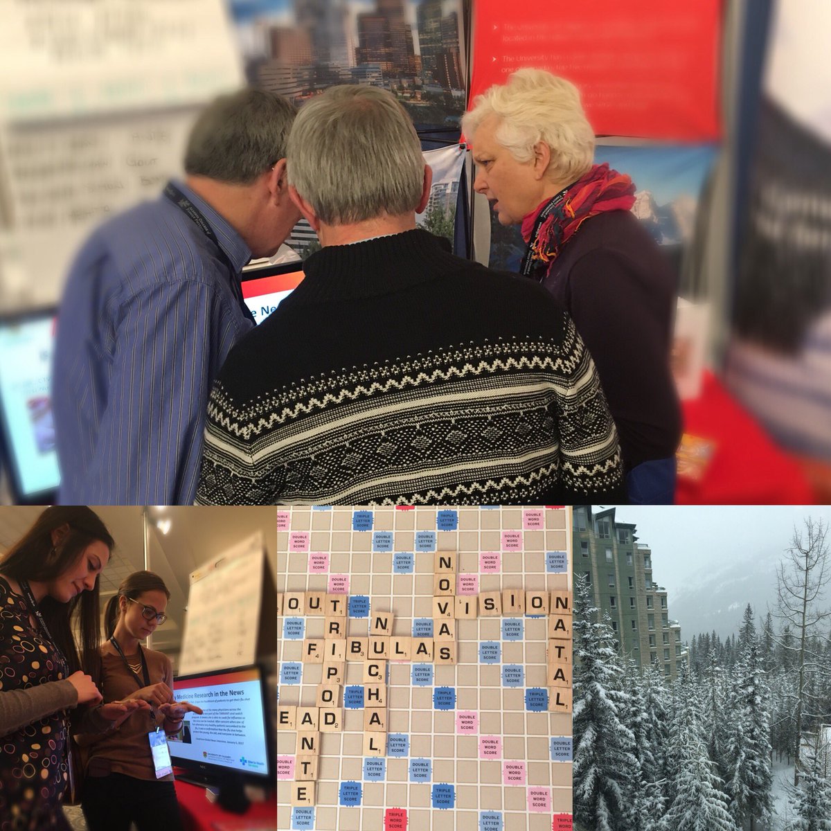 UCalgaryFamMed's tweet photo. A tremendous second day at #63rdASA in Banff. Thanks to all of our supporters at the @UCalgaryFamMed booth. Excellent showing on Medical Scrabble, with today’s high score awarded to Roland Simon from @HQCA. Special thanks to @ABFamDocs https://t.co/PNoxQ03fvu