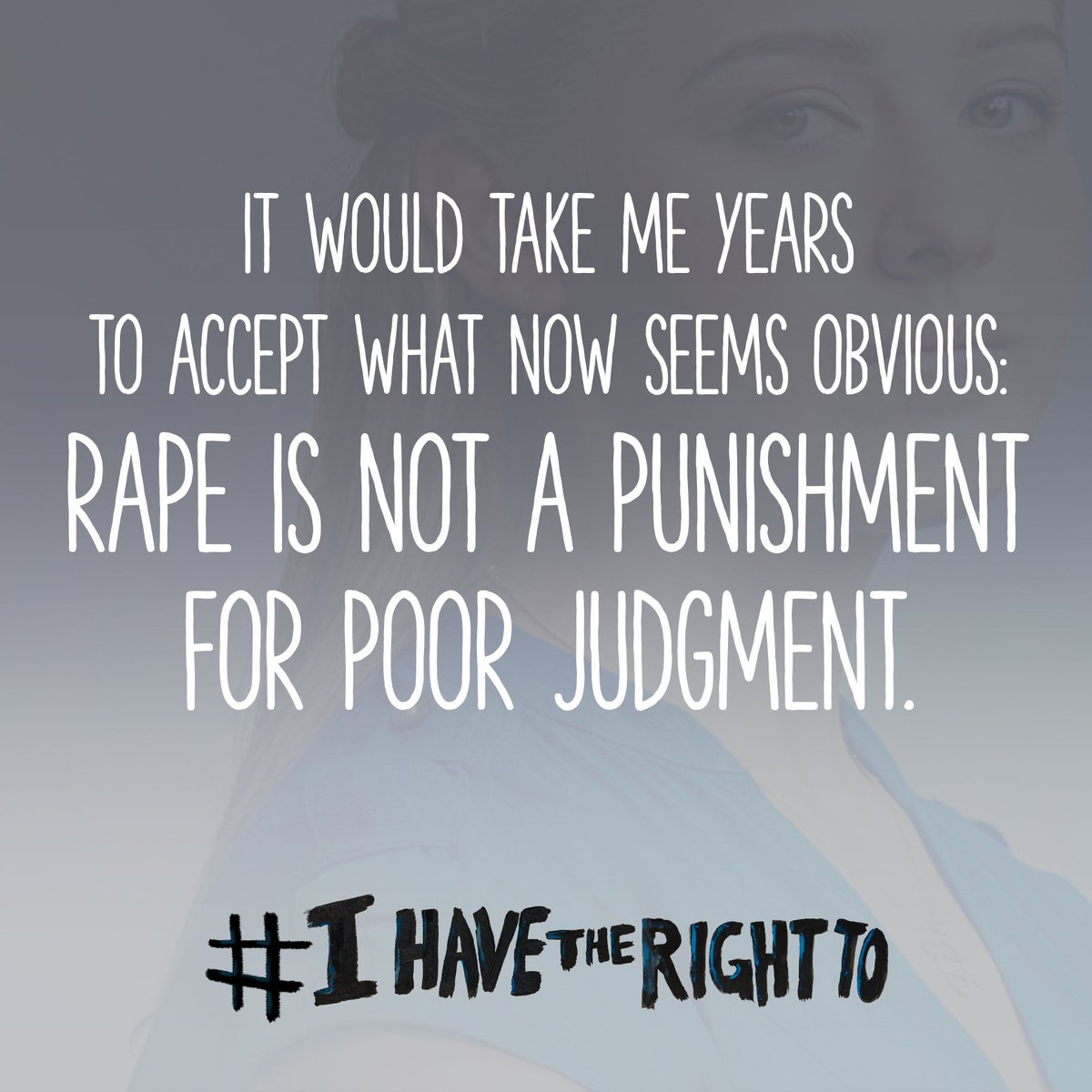 Chessy_Prout's tweet photo. It should be obvious that no one deserves to be assaulted because of what they’re wearing or who they trust, and yet so many people instinctively blame victims. This has to stop. #IHaveTheRightTo https://t.co/9pOYwYz7u4 https://t.co/oLDaoQT7d0
