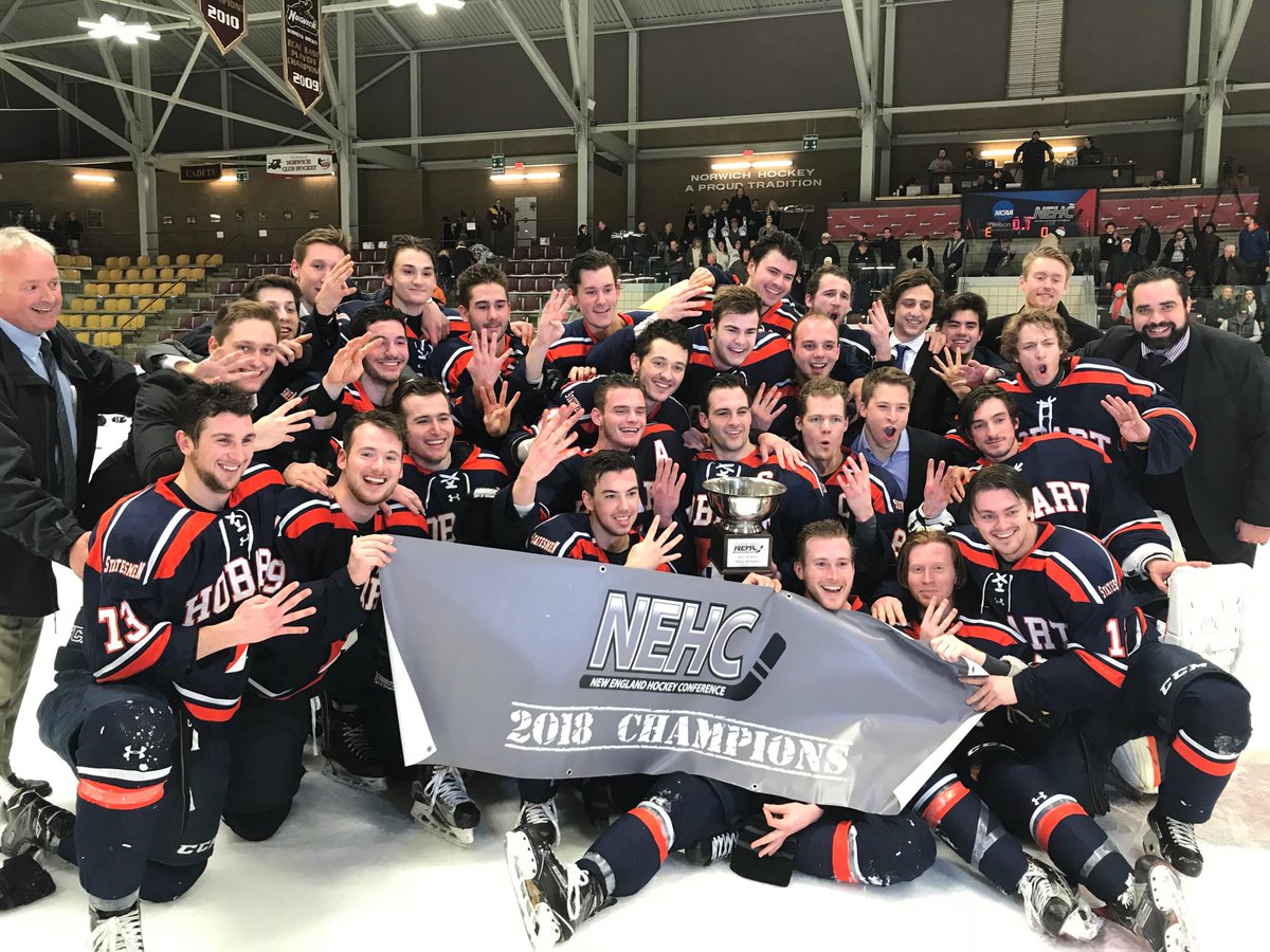 Your 2018 #NEHC Men’s Champs <a href="/HWSAthletics/">HWS Athletics</a>! Congrats gents - well played!