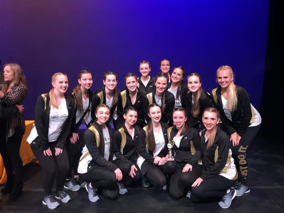 We had such a great day at the Evolve dance competition at the University of Delaware! Our team placed 2nd overall in the open category! Great job today ladies 💛💃👯‍♀️#RUDT