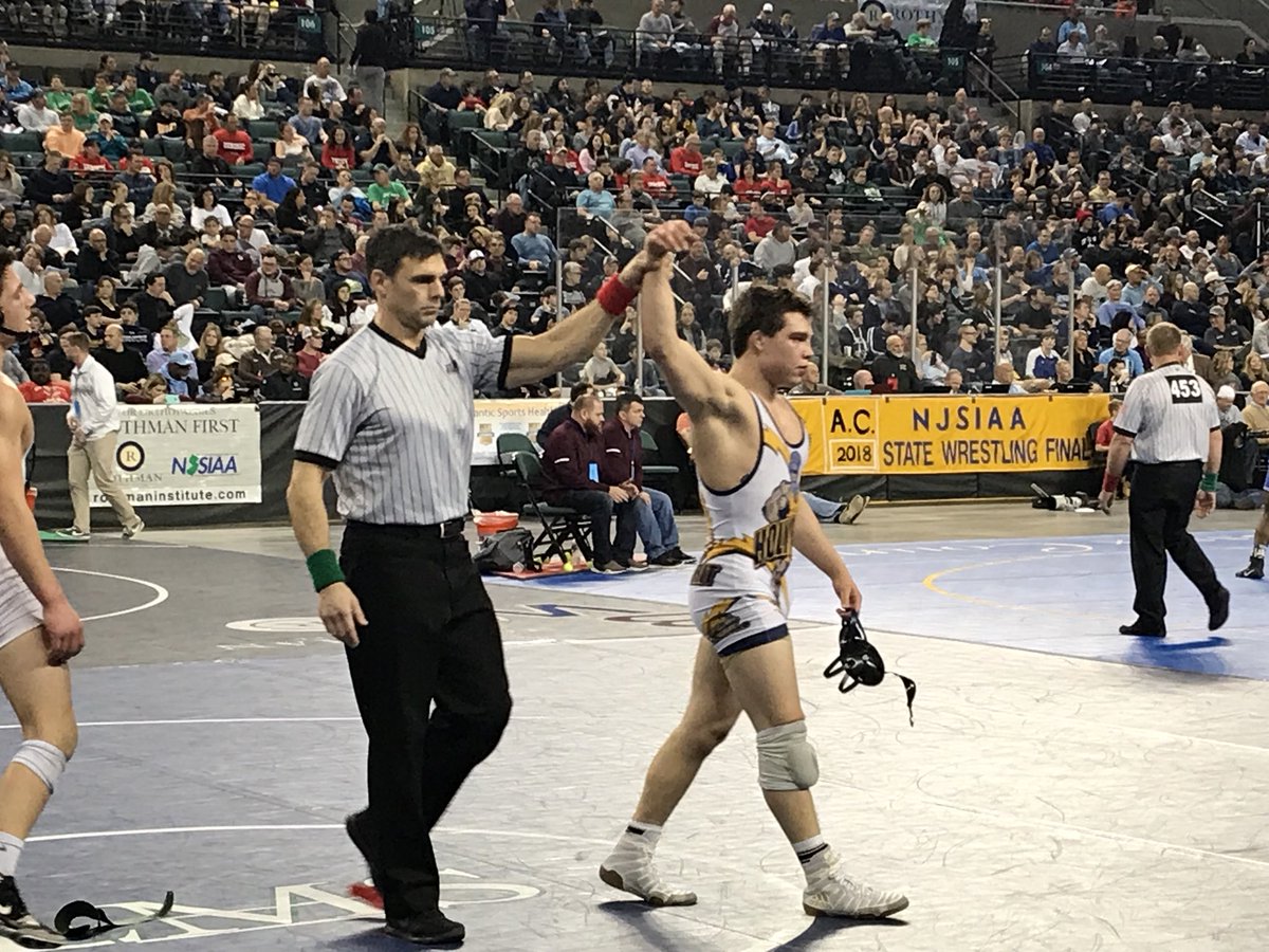 Jtfitz1234's tweet photo. Hard day of work put in. Working towards 3rd place tomorrow ! #njwrestling #states https://t.co/AI86uBQYRz