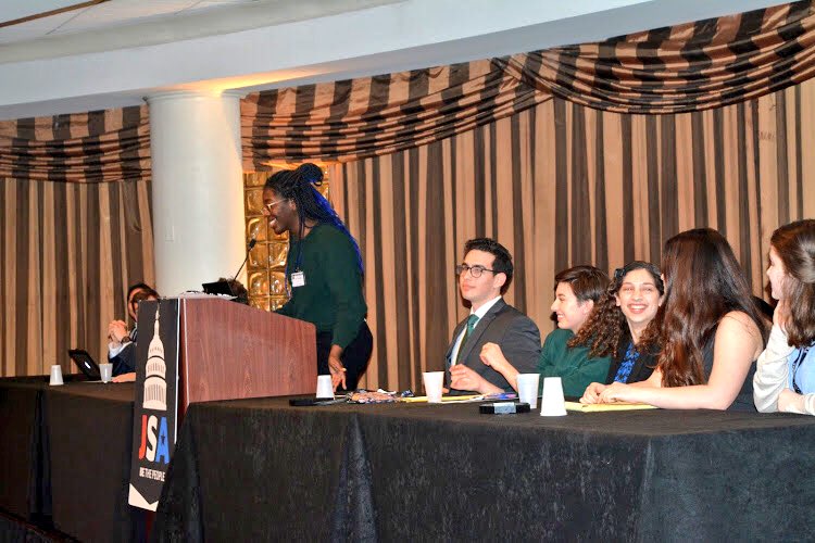 CVHSJSA's tweet photo. Last weekend's #WinterCongress was a blast! Congrats to Sebastiao for getting a Best Speaker gavel, and to Jorge and Nikola for getting gavels as well as for their "Texas Secession" bill getting passed! 🇺🇸 https://t.co/qefrnJIFsO