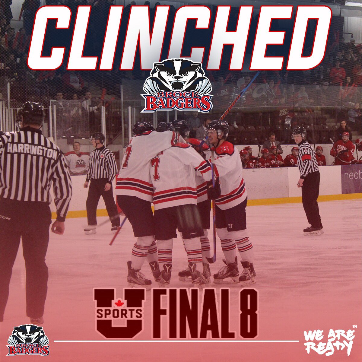 brockbadgers's tweet photo. ⚓️🅱️ EAST COAST BADGERS 🅱️⚓️

No. 10 @BrockMensHockey has officially clinched their spot in the 2018 @USPORTS_Hockey Championship ❕

March 15th-18th in Fredericton, New Brunswick 

#WEAREREADY🐾🅱️ #BadgerPride #BrockU 🥅🏒🥅🏒 https://t.co/ES3u0acOWb