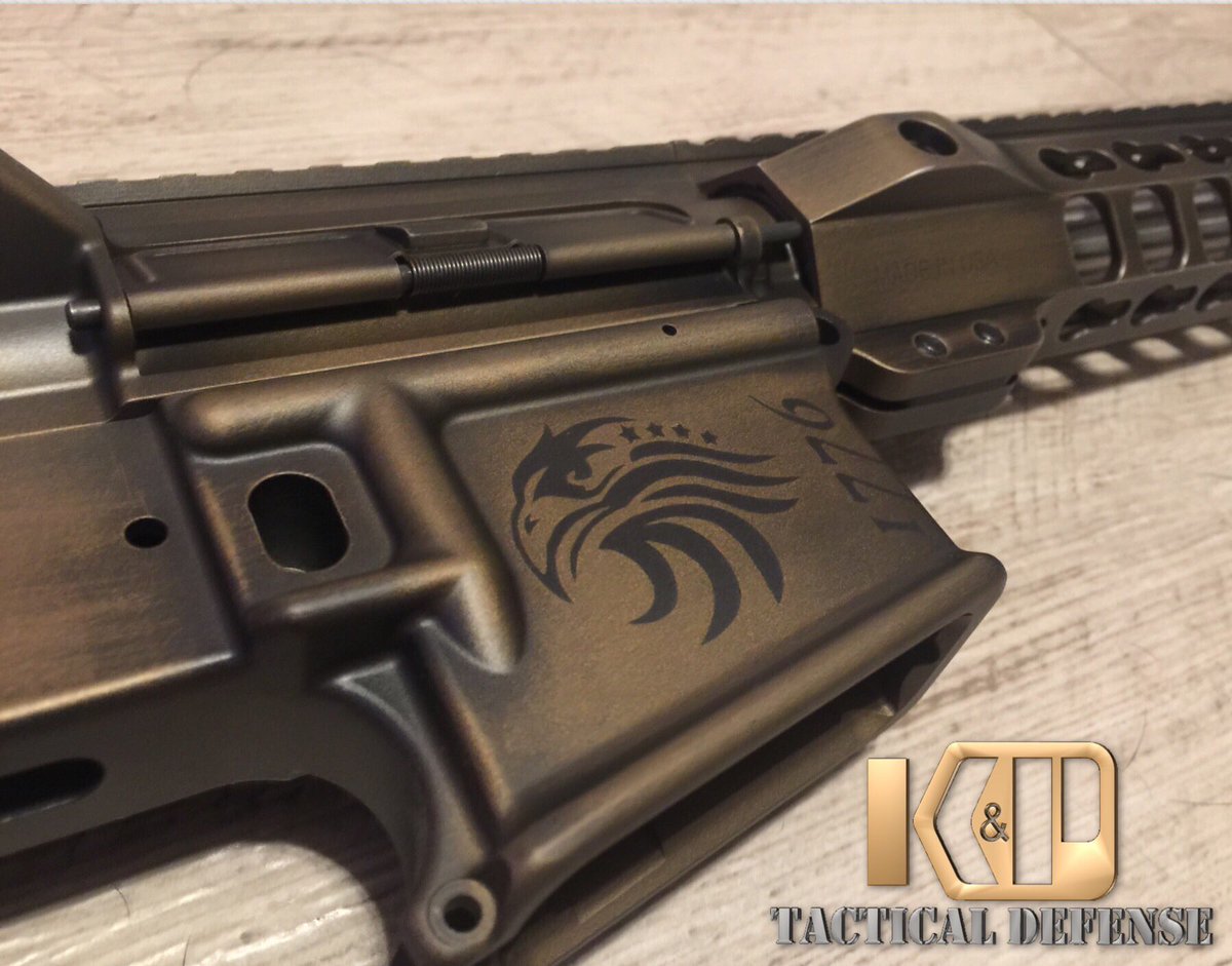 KPTactDefense's tweet photo. Absolutely loved how this one turned out!  
#KPCerakote #Merica #WeThePeople #BattleWorn @CerakoteFinish #BurntBronze #GraphiteBlack #CerakoteClear https://t.co/fdRDEy6vNK