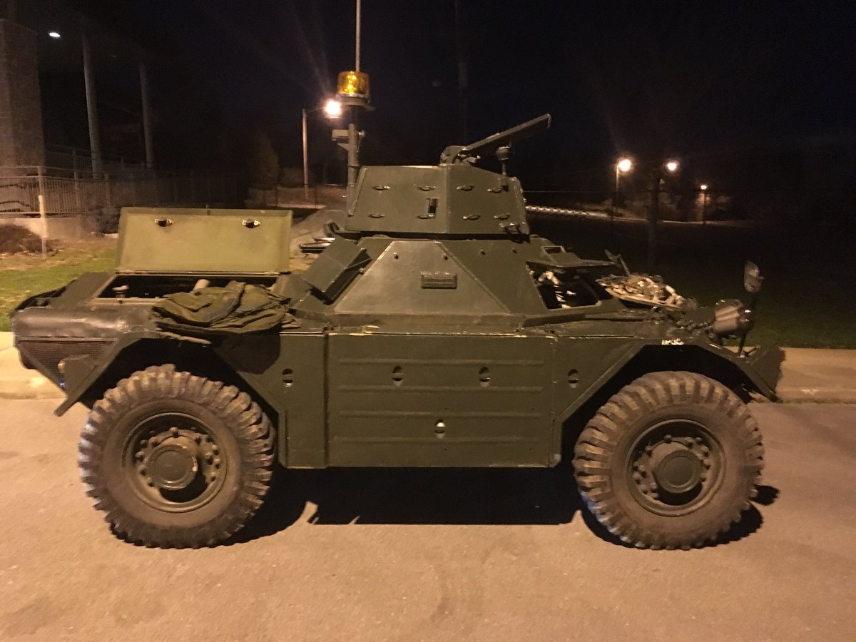 christophercot's tweet photo. Just hanging out with a WWII tank at Fort Negley tonight.  No this isn’t part of the Greer Stadium deconstruction.  Not a part of the transit plan either though it would come in handy during rush hour traffic. https://t.co/nK5J4J0jPL