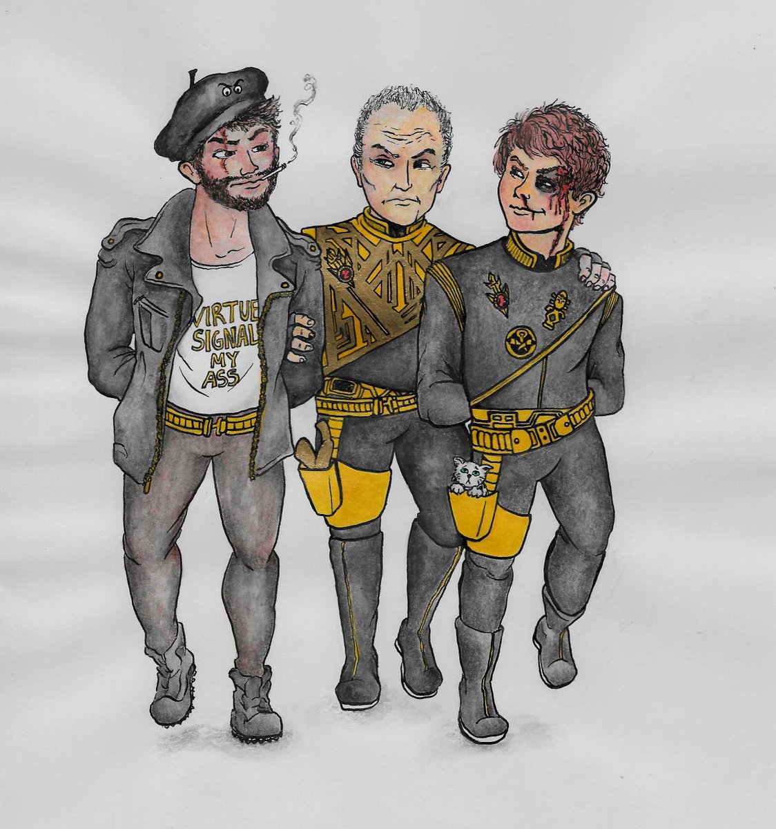 thedishmelter's tweet photo. Mirror Universe @BenjaminAhr and @CutForTime are Enemies of DeSoto! #GreatestGen https://t.co/JODVYFDP4t