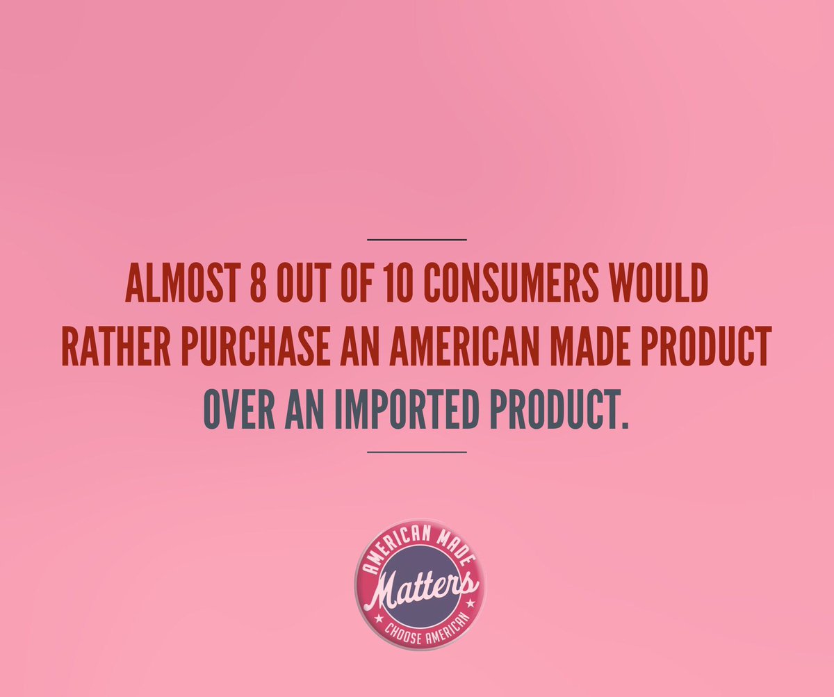 USMadeMatters's tweet photo. Share if you prefer to buy #MadeinUSA products! https://t.co/ws1oCsm8hV