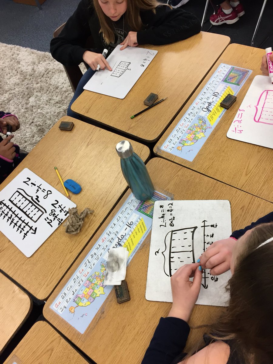 KatyScherr1's tweet photo. Ss making connections with a whole number divided by a unit fraction. #NVCoreAdvocates #coreadvocates #ccssm #iteachmath https://t.co/HEt6UZ0AaL