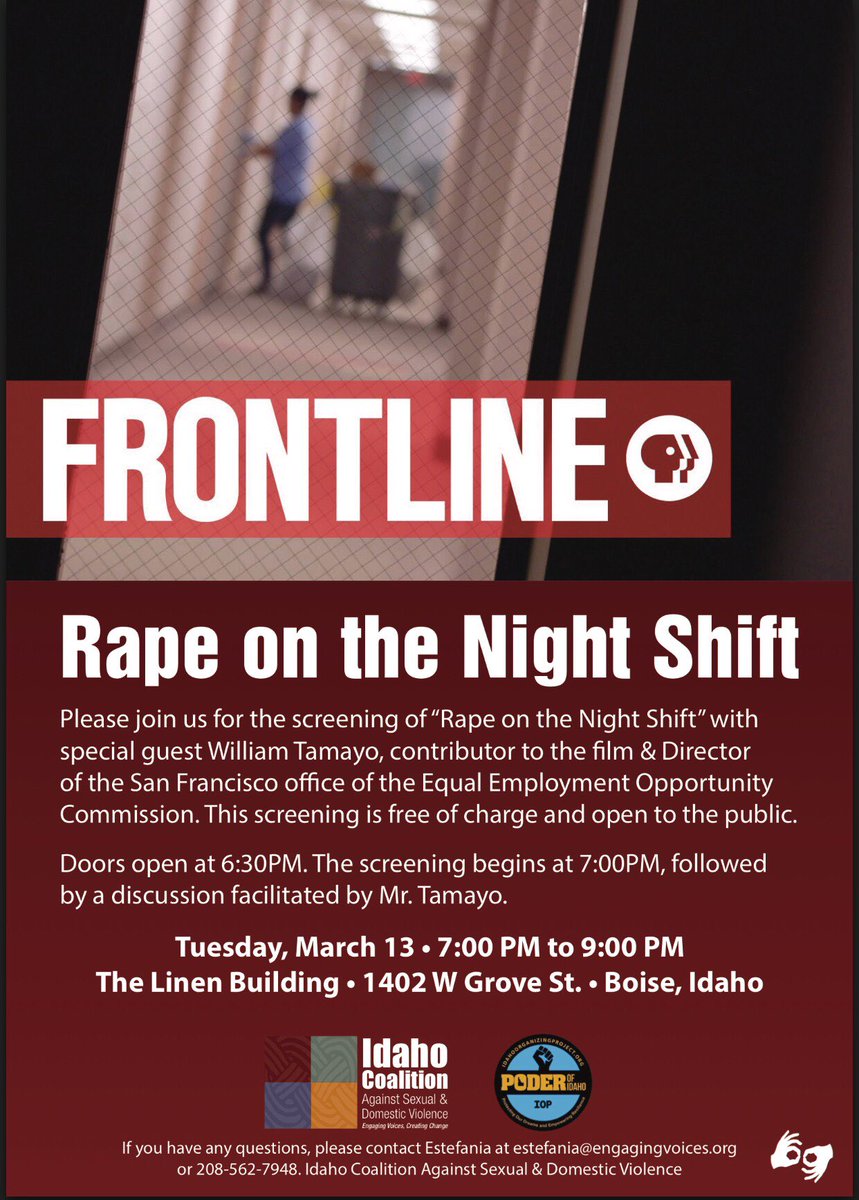casita_nepantla's tweet photo. March 13th at the Linen Building. Don’t miss this screening of _Rape in the Night Shift_. 7:00 p.m. at the Linen Building. https://t.co/YQ9hmLcSY1