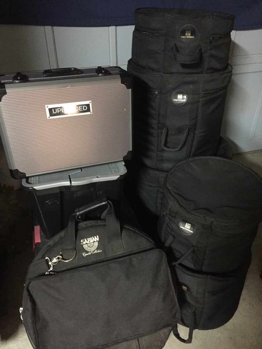 uploadedwheels's tweet photo. #drumkit packed and gear already to go for tomorrow's #band rehearsal with @UPLOADED_BAND got 2 gigs upcoming #gig #concert #clubnv https://t.co/NNx2RADRiW