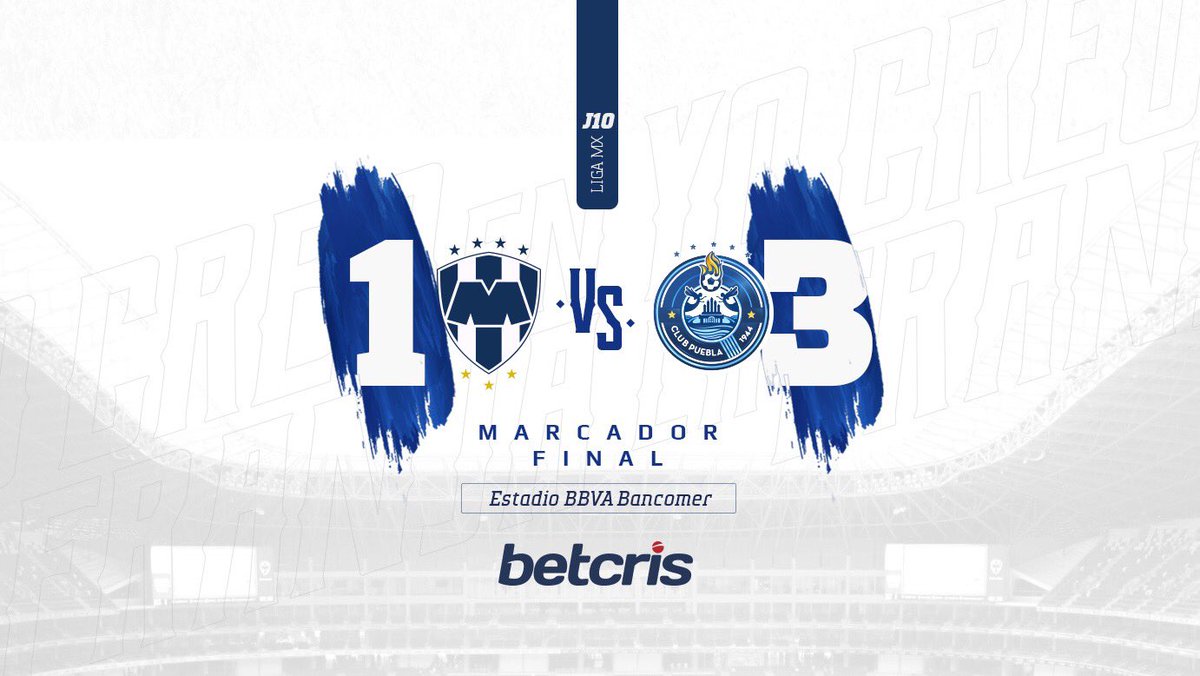 Señoras y señores: ¡este es mi Puebla del alma! 💙👊⚪️

#BETCRIS nos presenta el marcador de esta gran victoria que conseguimos 😎

#YoCreoEnLaFranja🎽