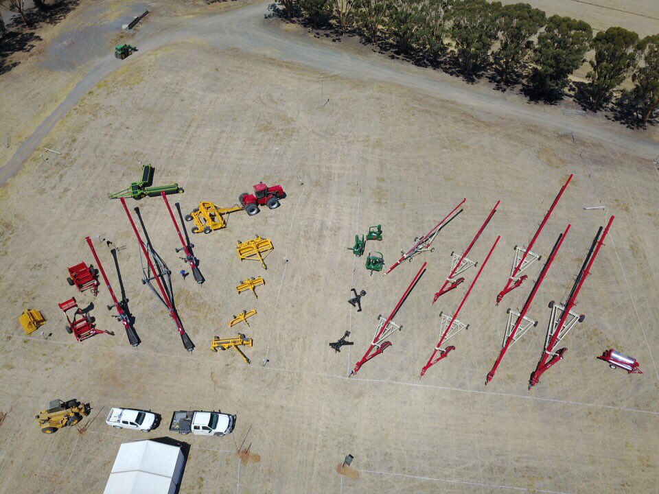WahroongaEnter1's tweet photo. Just about ready with our display at the Wimmera Machinery field days starting Tuesday. Land levellers and grainvacs will be available for demos the following week https://t.co/hc9tz7907l
