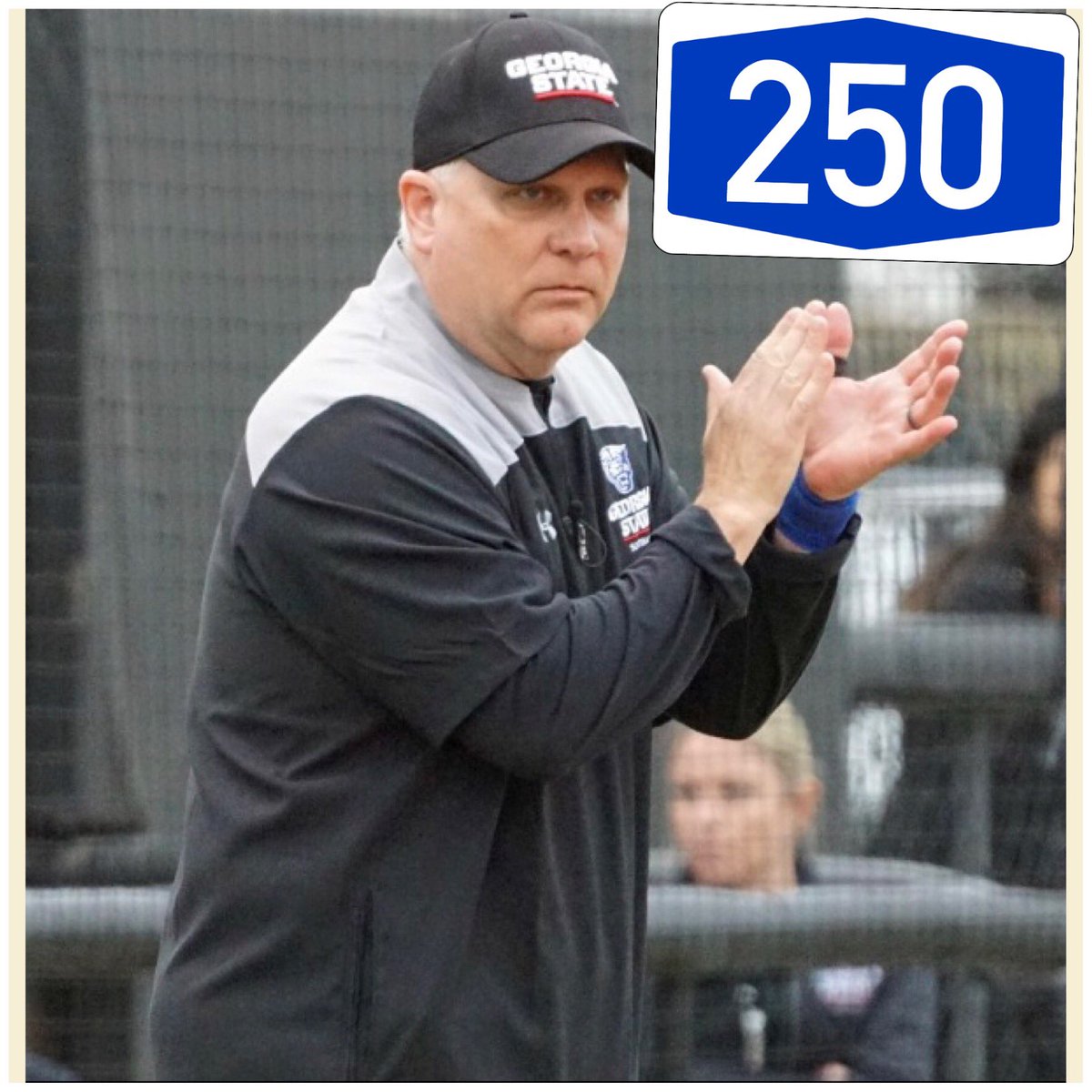 bkincaid64's tweet image. Super proud of @gsucoachroger for getting his 250th win Friday against UCONN!  #250 #greatjobbabe  @GSU_Softball @GSUPanthers