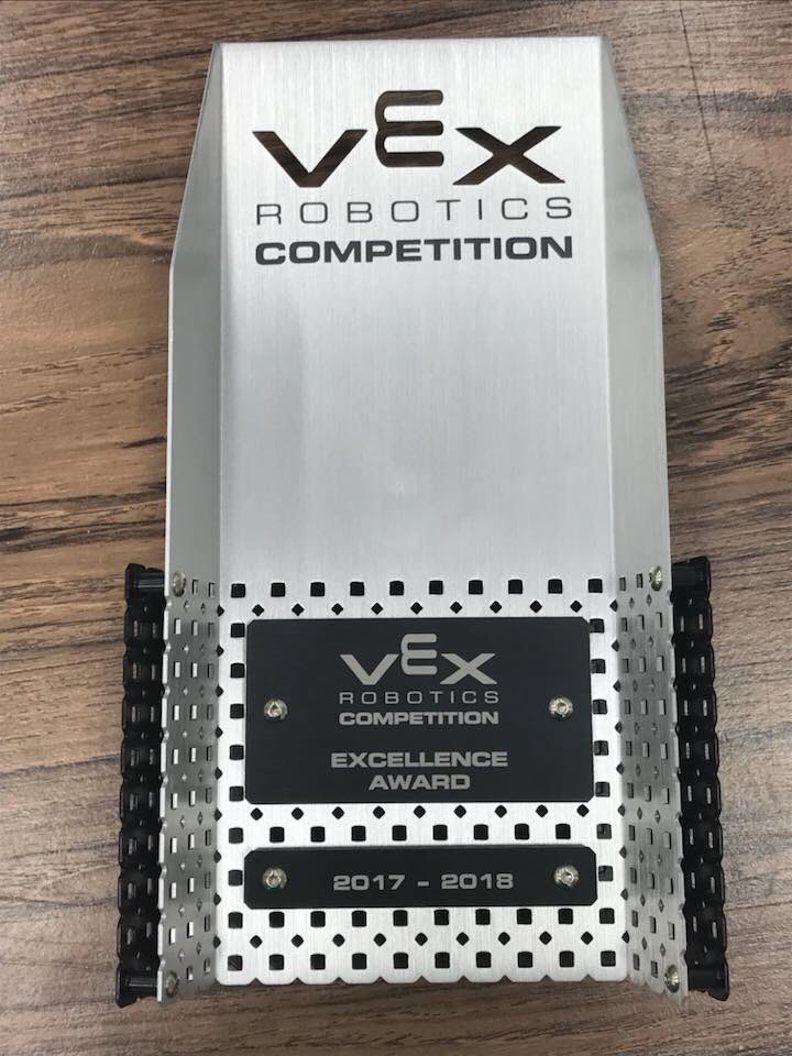 blissmc22's tweet photo. Fontainebleau Jr. High’s Vex Robotics team has earned the Excellence Award &amp; qualified for the World Championship in Kentucky. #STPPSchools #fjhhurricanes https://t.co/qoUPf2COw9