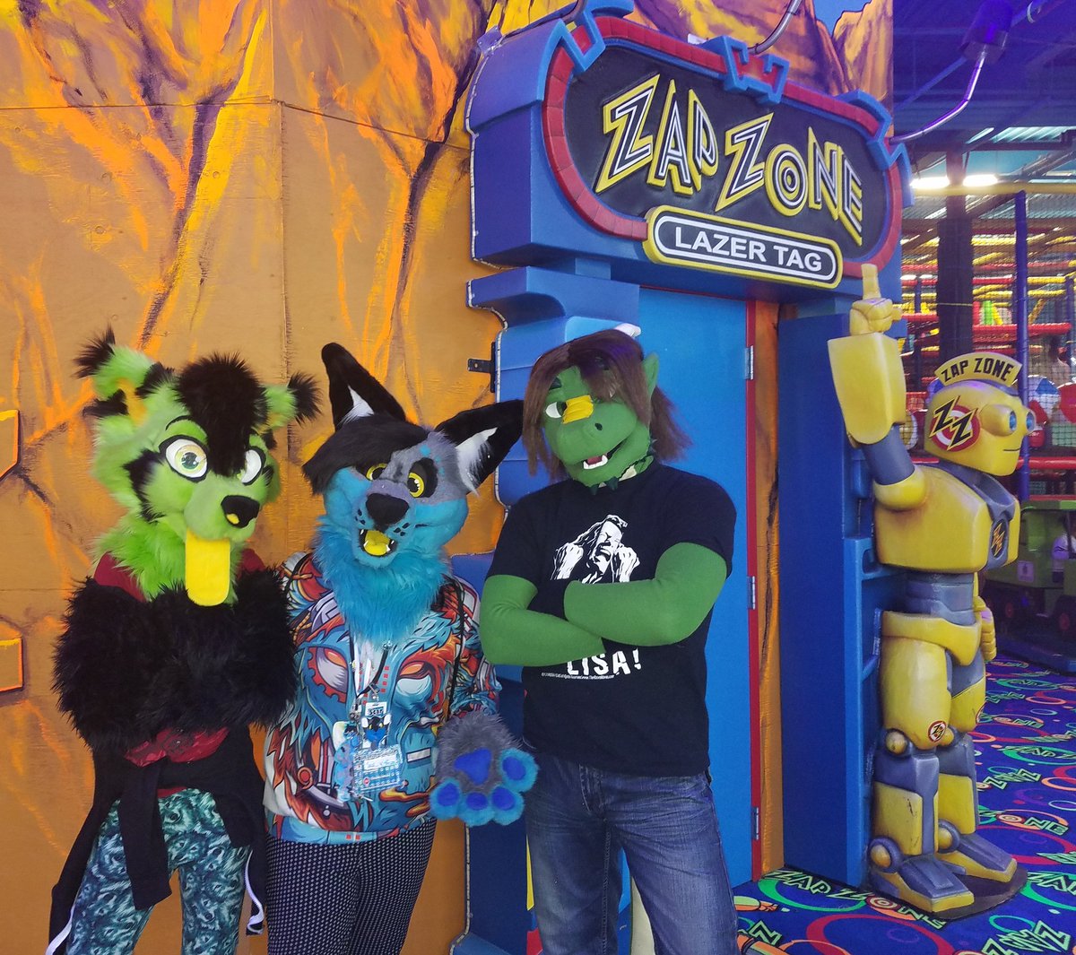 RocknRollDragon's tweet photo. Met a bunch of local furs at #Zapzone in Utica MI ! Please tag anyone you know~ https://t.co/6Ckh4k5aeJ