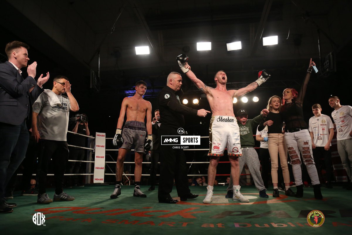 TenchuSports's tweet photo. Your winner of @IRELASTMANSTAND - #RoySheahan
🥊☘
📸 © @ammgmedia | @chrisscottpixx #AMMGSports 
#Belfast #Boxing #Ireland #Irish #IrishBoxing #IrelandsLastManStanding #AssassinsBoxing
In association with @BoxincBelfast &amp; @LittleMex189 https://t.co/wG4MtvOkuu