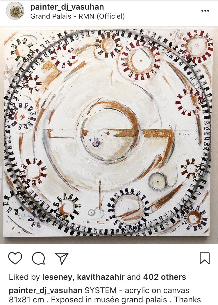 vasuhan_painter's tweet photo. SYSTEM - acrylic on canvas 81x81 cm . Exposed in musée grand palais . Thanks art lovers @art_capital #grandpalais #artcapital #artistfreedom #borth #artistesindependants #louvre #pompidou #orsay #acrylicpainting #sand #charcoal #salondesartistesfrancais -@ https://t.co/LZBAtCBa7M https://t.co/dZjLRtwT52