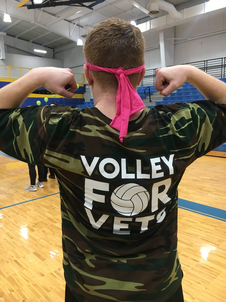 marykbrucker's tweet photo. What a GREAT event tonight supporting the men & women who protect us. Volley for Vets @SJJTitanSports vs @SFSKnights and the mighty titans WIN in game 5! Great job boys! @Brandon_Horman #supportourvets #sjjbrotherhood #volleyforvets https://t.co/C2VGtzhBaK