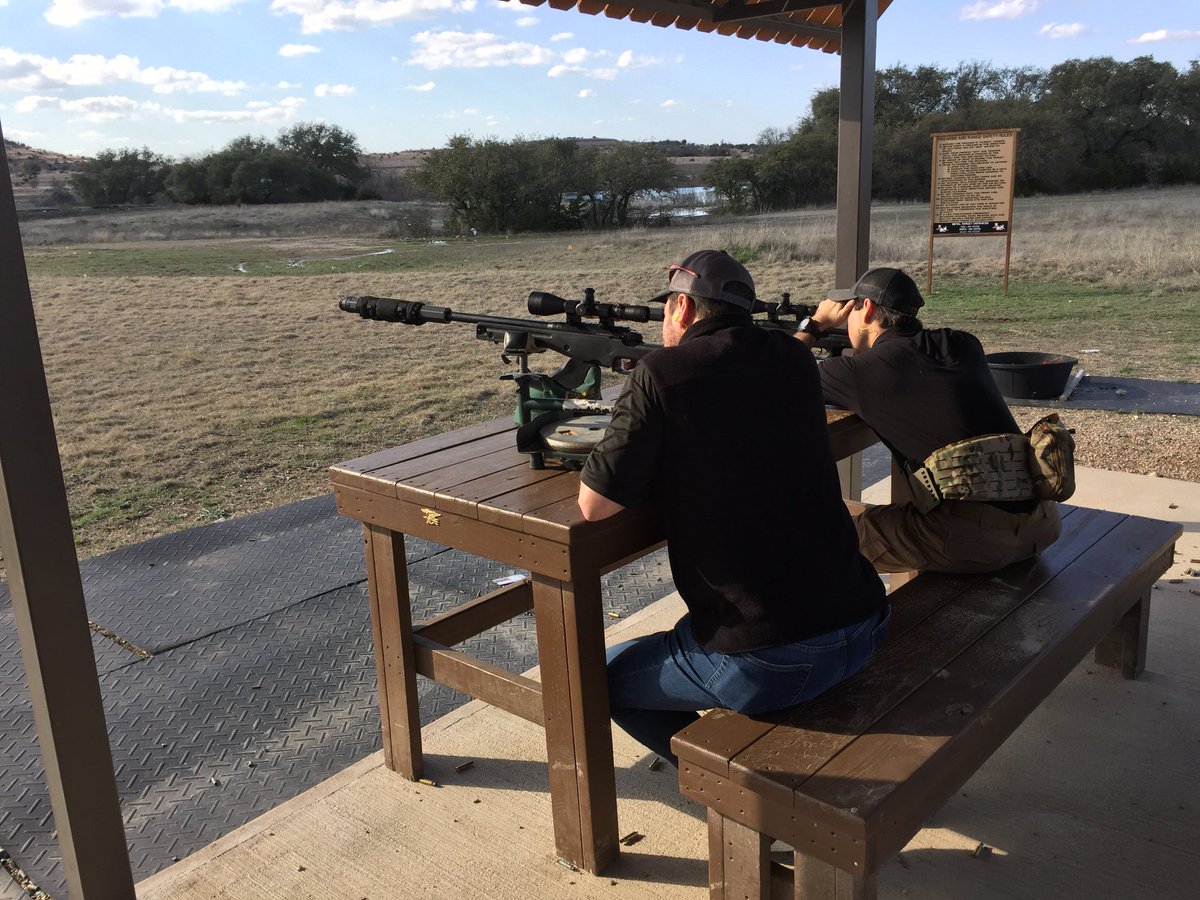 mhailey12's tweet photo. Shooting at a 900 yard target outside of Glen Rose, Texas at Rough Creek.  Two American Heroes provided us great training.   #JohnWayneWalding  #JeffKyle #RoughCreekLodge https://t.co/5RoZ4x4hDf