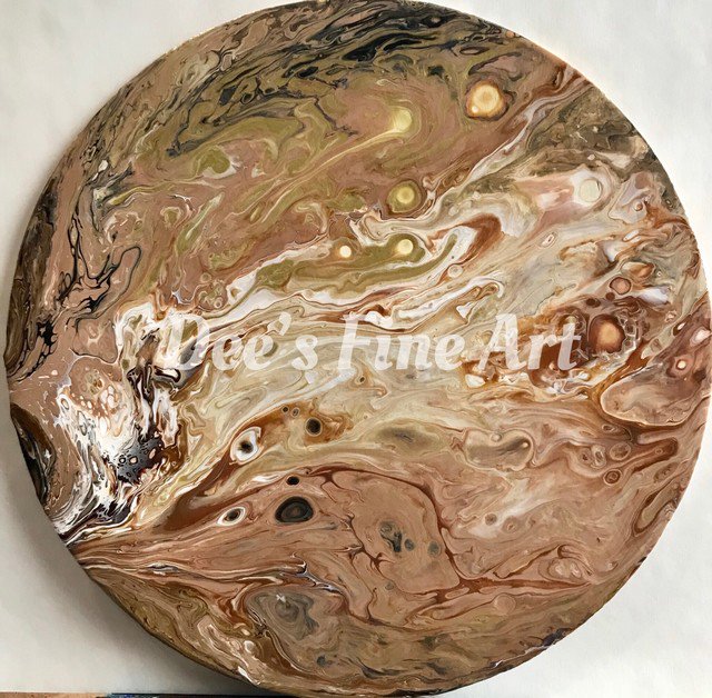 DeesFineArt's tweet photo. What color clock hands, you think? 😃 I’m thinking black to have enough contrast. 
.
.
. #art #painting #fluidart #fluidsouls #fluidartwork #fluidartist #artistsonig #artistagram #doitforthelove #artlover🎨 #modernarts #seattleartists #seattlearts #womenwhopaint #imaginationart https://t.co/fqDs3pBGYE