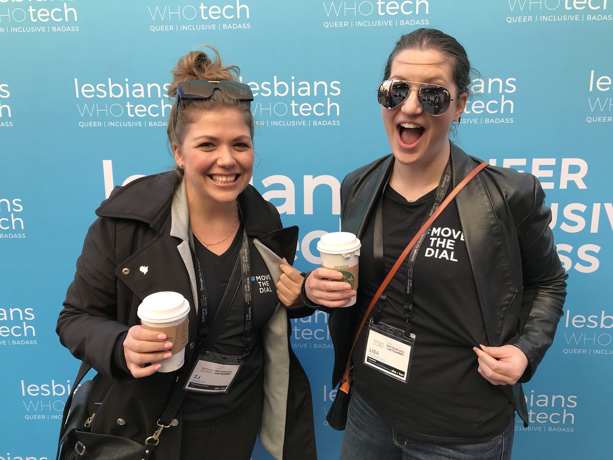 lisadurnford's tweet photo. #movethedial having a blast at #LWTSUMMIT!! @lesbiantech @Move_the_Dial @ZJHadley #castro #lesbianswholatte https://t.co/4nT8cFopVV