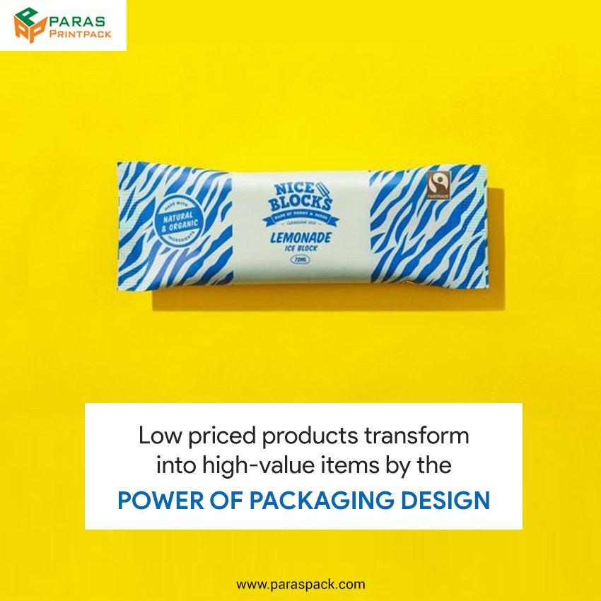 ParasPrintpack's tweet photo. Good #Packaging always puts a good impact on consumer decision while buying a product.
For more info visit- https://t.co/IuMw3EnfUK
#ParasPrintPacks
#CustomizedPrinting
#PackagingPouches 
#PouchManufacturer https://t.co/ZH3FQ3QAmb