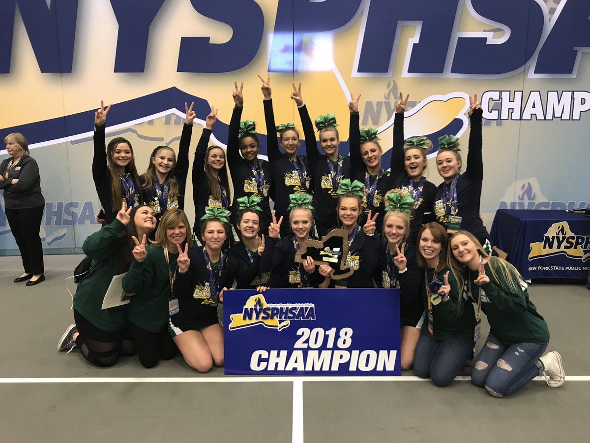 2018 New York State Cheerleading Champions for D2 Small..... Section V’s Avon!