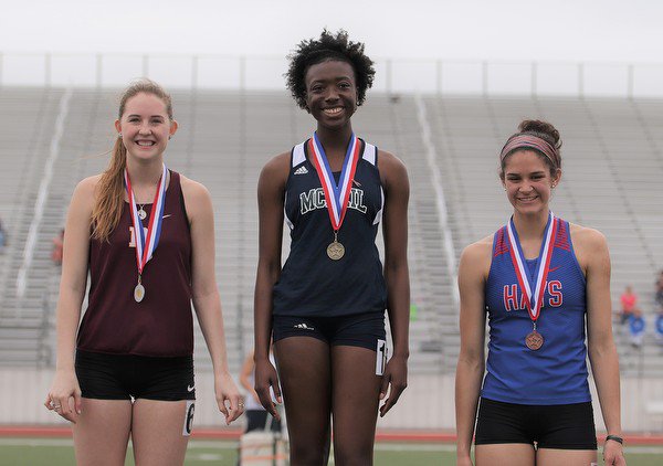 McNeilcoach's tweet photo. Week 3 undefeated in girls 100 hurdles McNeil  senior Faith Tormusa meet champion Ranger Relays at Smithson Valley HS @faithprecious00 @MHSMavs https://t.co/cmkmzmrBqq